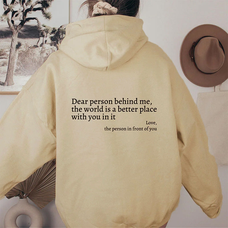 2x Person Behind Me Women's Hoodie
