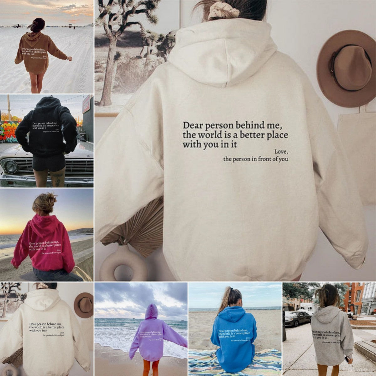 2x Person Behind Me Women's Hoodie