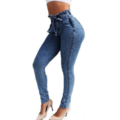 Women's Fringed Jeans