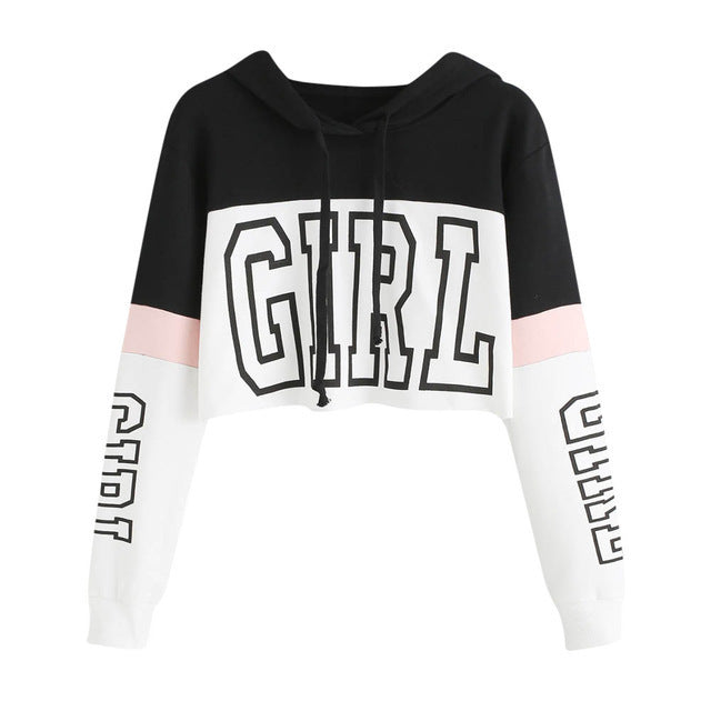 Women's Crop Top Hoodie