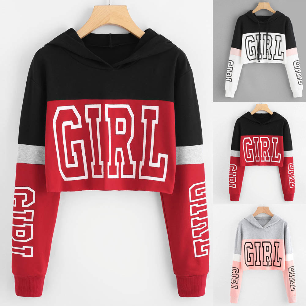 Women's Crop Top Hoodie