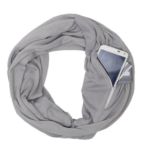 Women's Multi-Functional Storage Zipper Scarf