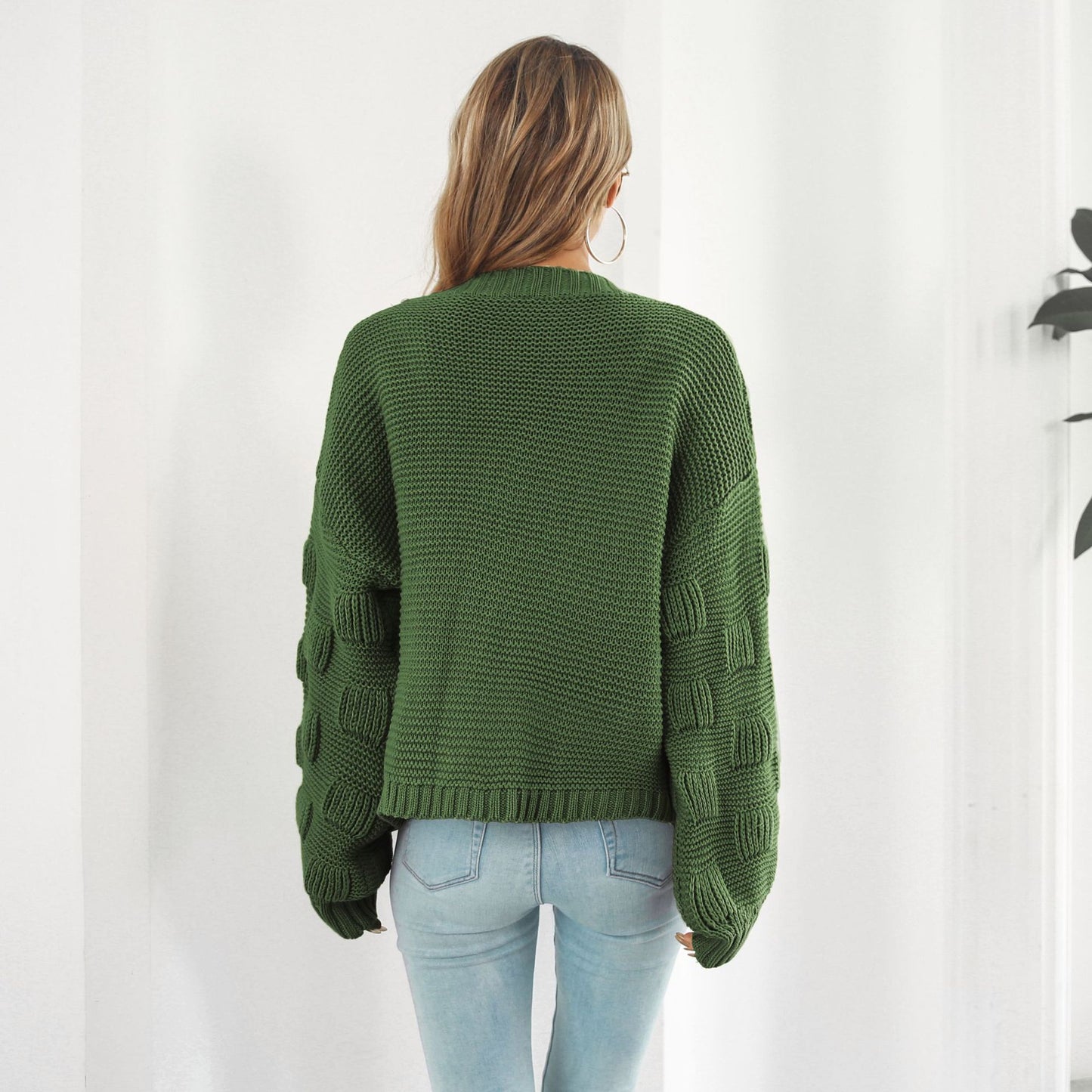 Puffy Sleeve Cardigan