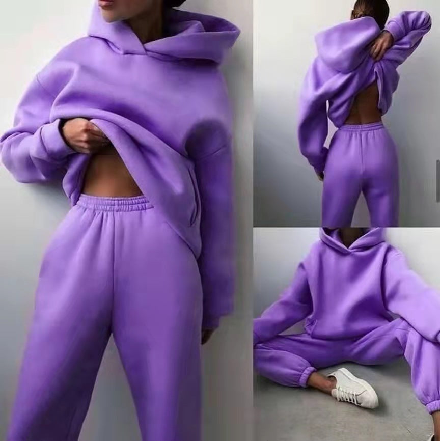 2 Piece Hooded Women's Tracksuit