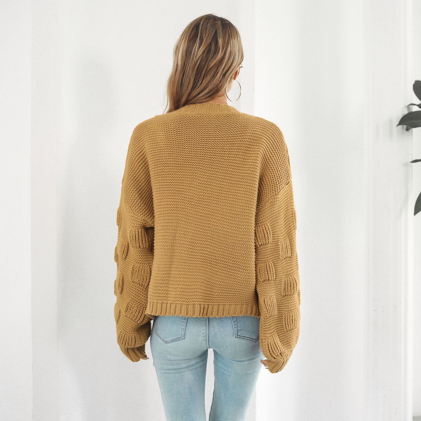 Puffy Sleeve Cardigan